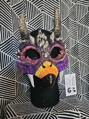 OOAK Handmade Griffin Bird Creature Cosplay Masquerade Halloween Costume Mask